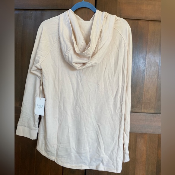 Cream Hooded soft cozy NWT Bamboo Sweatshirt women’s L - Picture 4 of 8